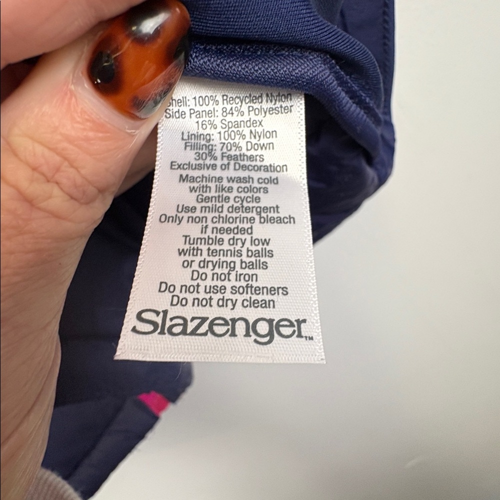 Slazenger Down Fill Tech Nightfall Purple Vest Women's Size XL - Picture 6 of 9